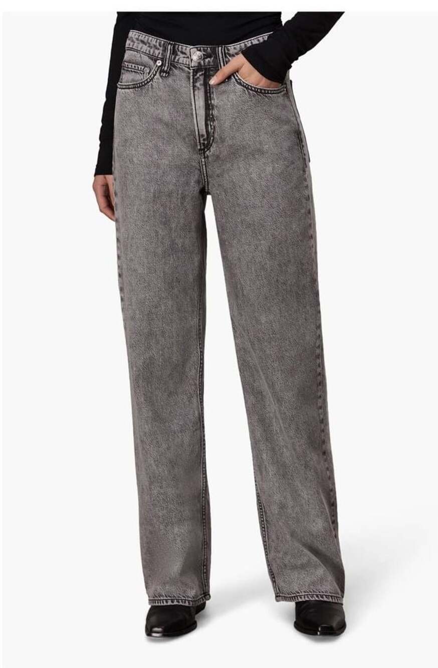 Rag & Bone Logan Wide Leg Faux Jeans Slate Grey SZ 31 Retail $278